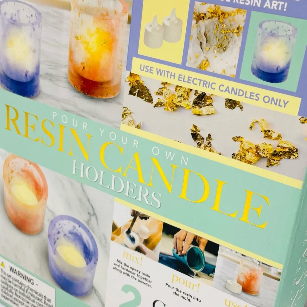 POUR YOUR OWN RESIN CANDLE HOLDERS